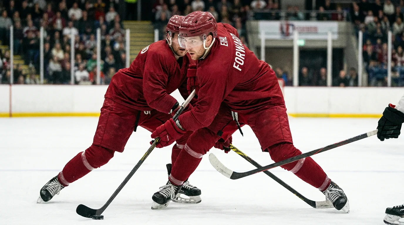 EIHL Cardiff top-line forward in offensive zone during an anytime scorer prop opportunity
