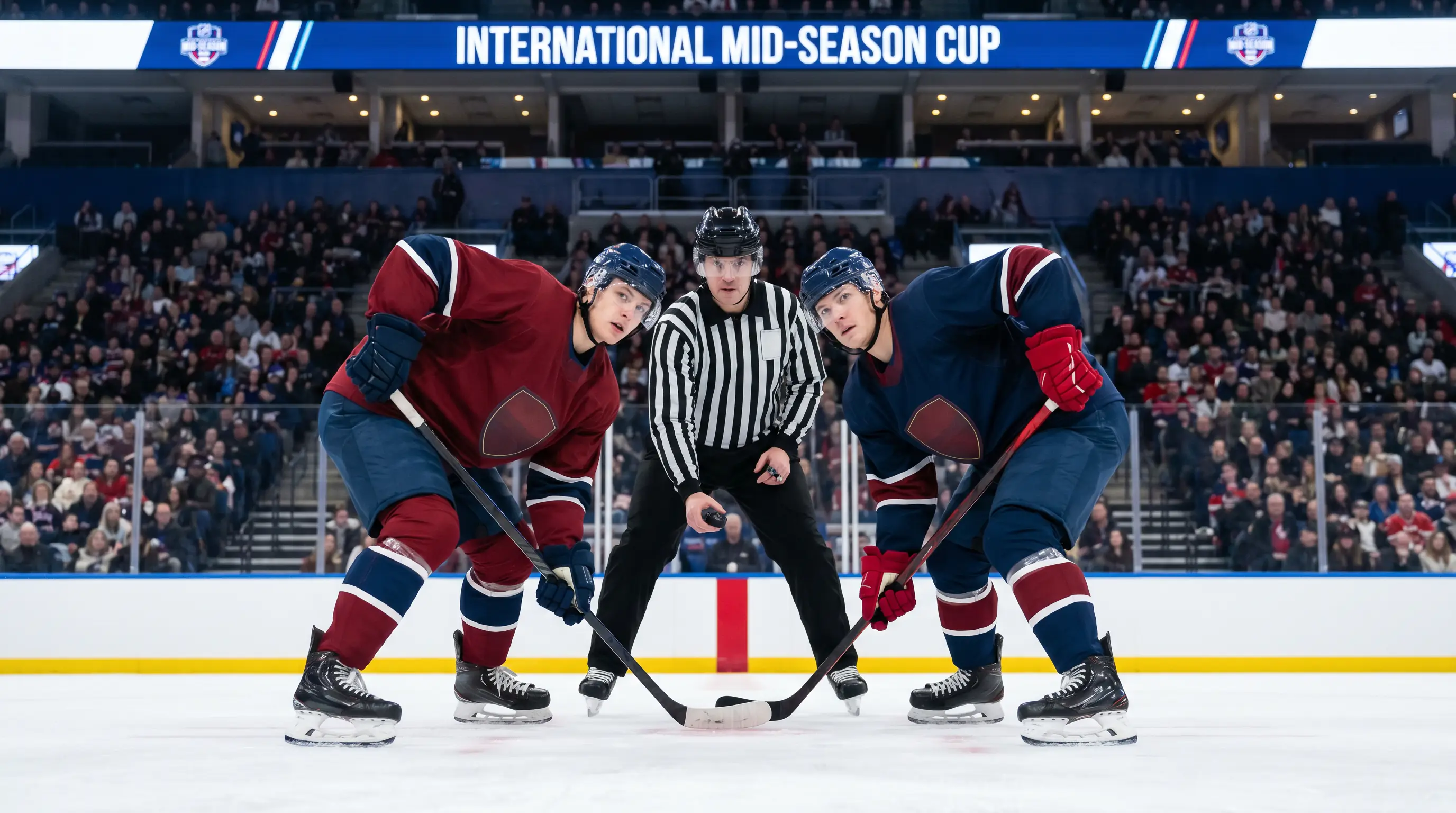 4 Nations Face-Off round-robin match face-off between two national teams