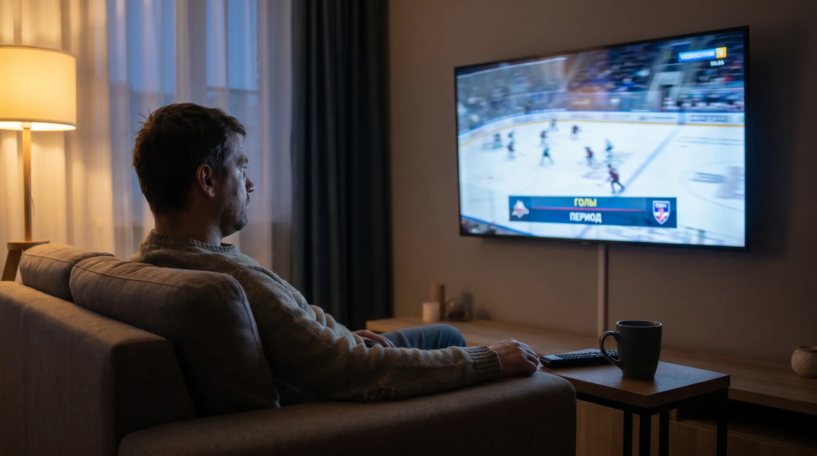 UK punter watching a KHL match in the evening UK time-slot via a streaming service