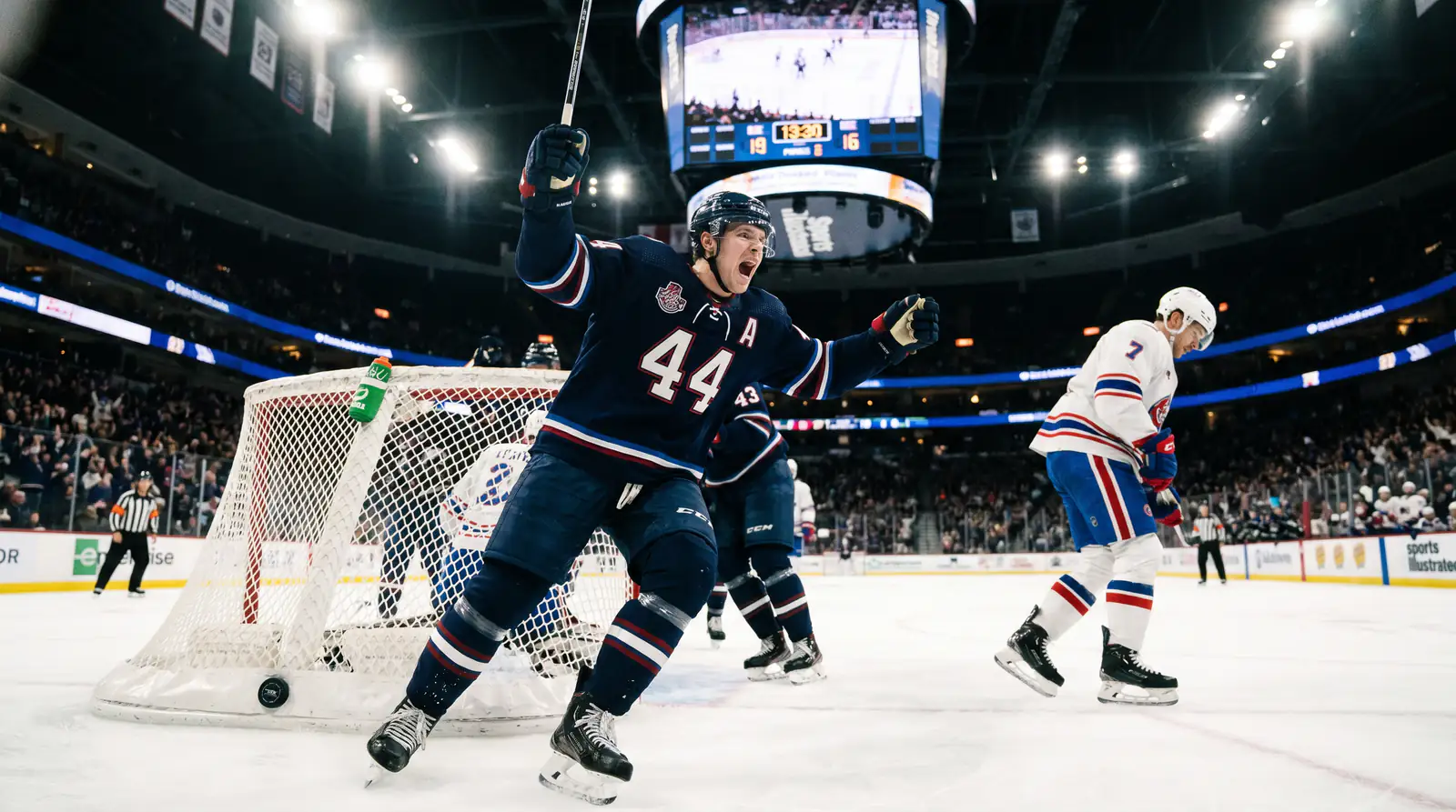 NHL goal sequence that lifts both moneyline and totals legs on a bet builder slip