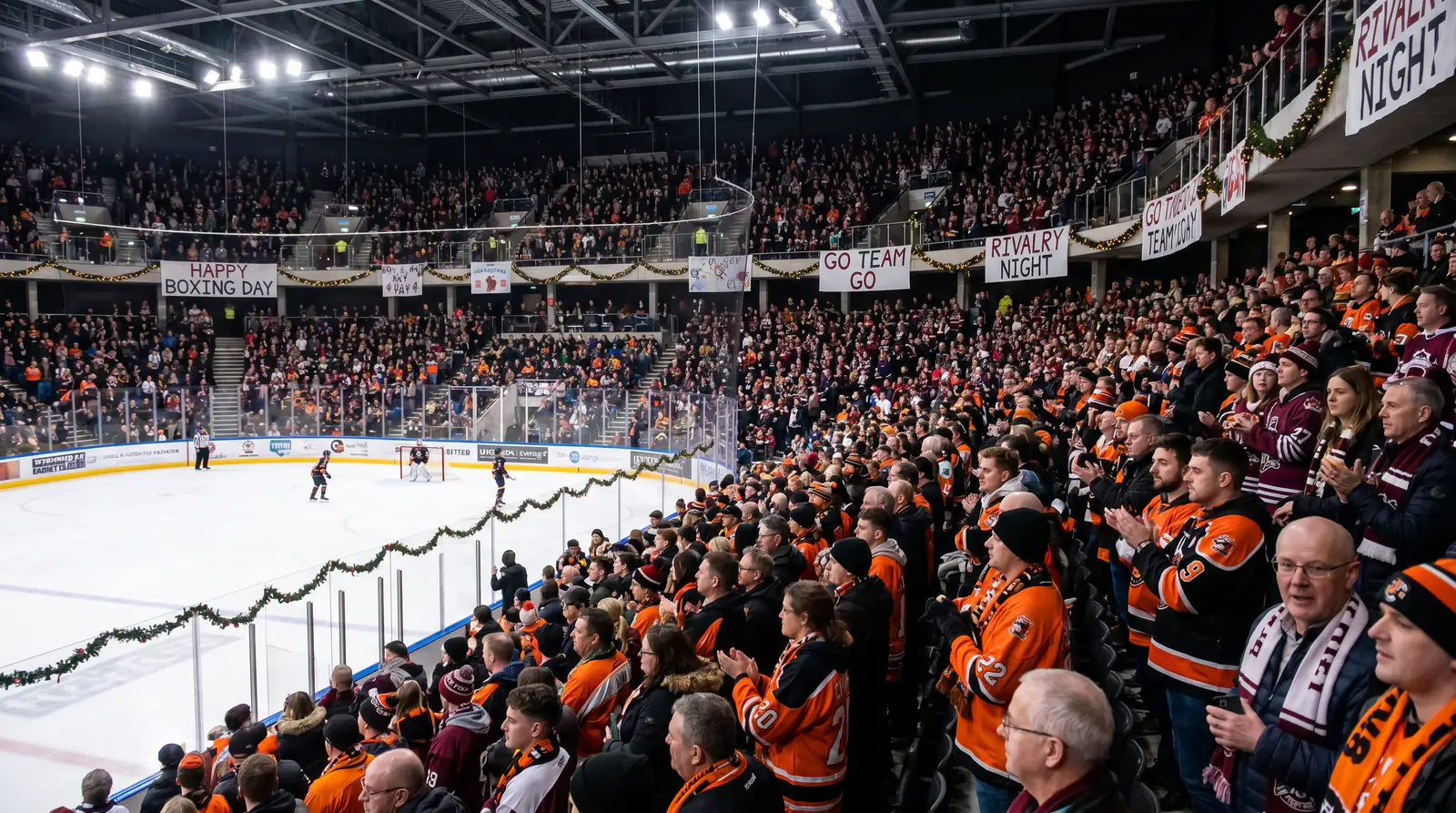 Sheffield Steelers Boxing Day fixture against Nottingham Panthers with the largest EIHL crowd